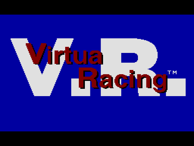 Заставка игры Virtua Racing
